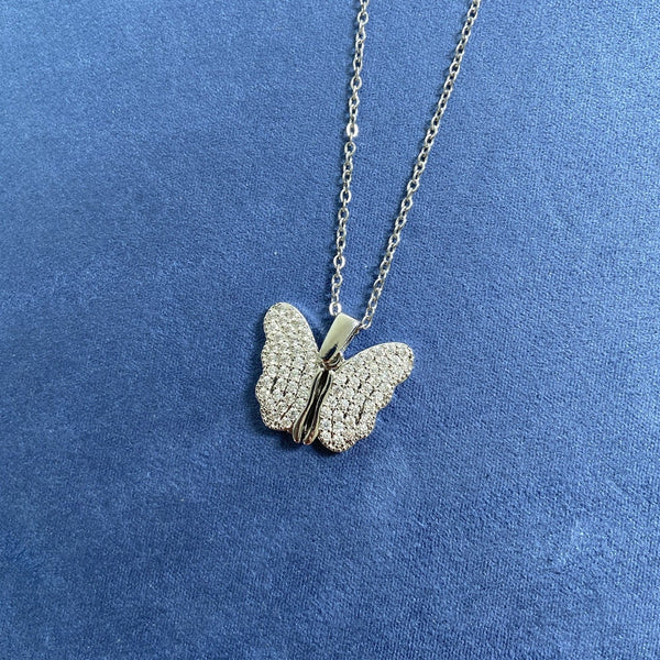 Butterfly Pendant Necklace for Women - Titanium Steel Clavicle Chain ( UAE Delivery Time: 1-3 Days )